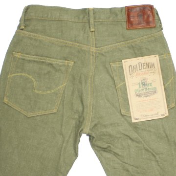 鬼デニム18ozオリーブデニムジーンズ「270-OLD18」の画像