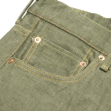 鬼デニム18ozオリーブデニムジーンズ「270-OLD18」の画像