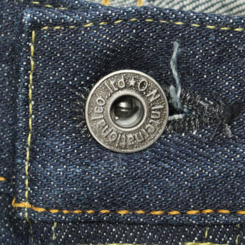 鬼デニム14.5oz石川台ストレッチデニムリラックステーパードジーンズ｢121S｣の画像