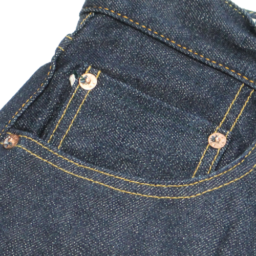 鬼デニム14.5oz石川台ストレッチデニムリラックステーパードジーンズ｢121S｣の画像