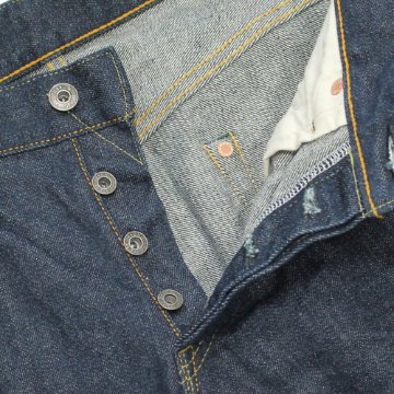 鬼デニム14.5oz石川台ストレッチデニムリラックステーパードジーンズ｢121S｣の画像