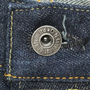 鬼デニム14.5oz石川台ストレッチデニムリラックステーパードジーンズ｢121S｣の画像