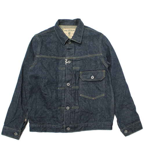 鬼デニム15oz石川台1stタイプデニムジャケット｢01507L-Ishikawadai｣の画像