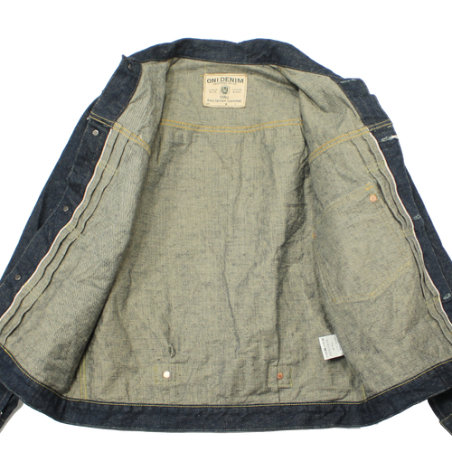 鬼デニム15oz石川台1stタイプデニムジャケット｢01507L-Ishikawadai｣の画像