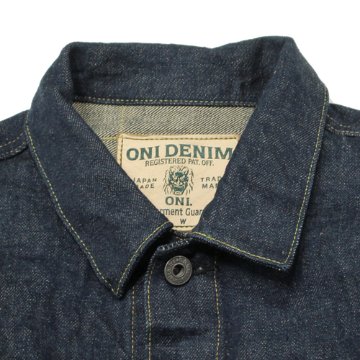 鬼デニム15oz石川台1stタイプデニムジャケット｢01507L-Ishikawadai｣の画像