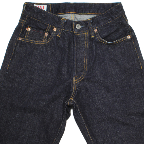 鬼デニム14ozレディースジーンズの画像