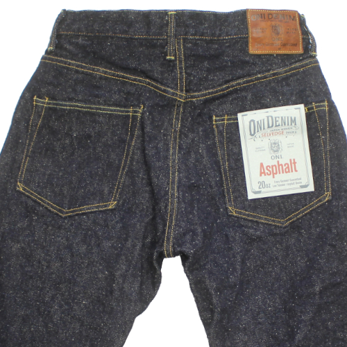 鬼デニム20ozアスファルトデニムジーンズ(リラックスストレート)「266asphalt」の画像