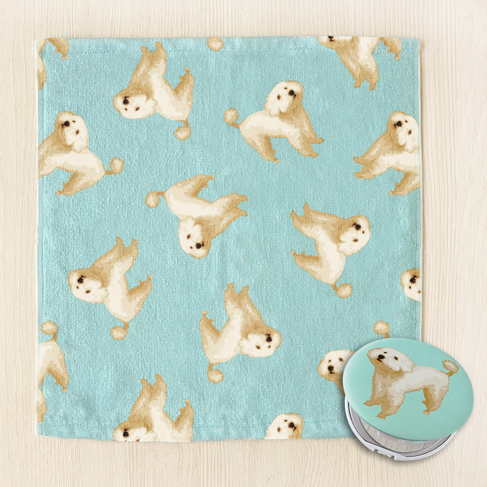 【セット商品】デザイン+ハンドタオル+コンパクトミラーの画像