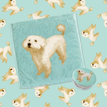 【セット商品】デザイン+ハンドタオル+コンパクトミラーの画像