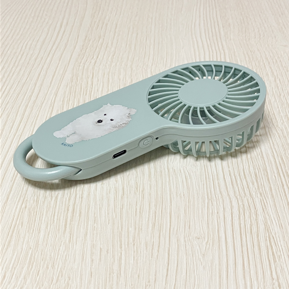 【セット商品】デザイン+コンパクトUSBハンディファン（フック付き）の画像