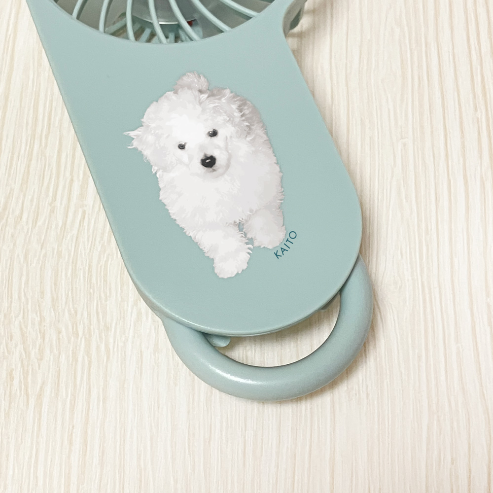 【セット商品】デザイン+コンパクトUSBハンディファン（フック付き）の画像