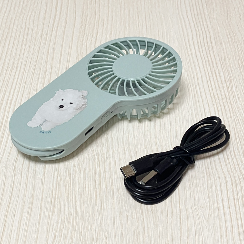 【セット商品】デザイン+コンパクトUSBハンディファン（フック付き）の画像