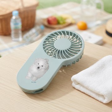 【セット商品】デザイン+コンパクトUSBハンディファン（フック付き）の画像