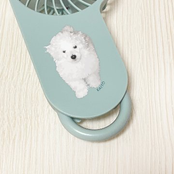 【セット商品】デザイン+コンパクトUSBハンディファン（フック付き）の画像
