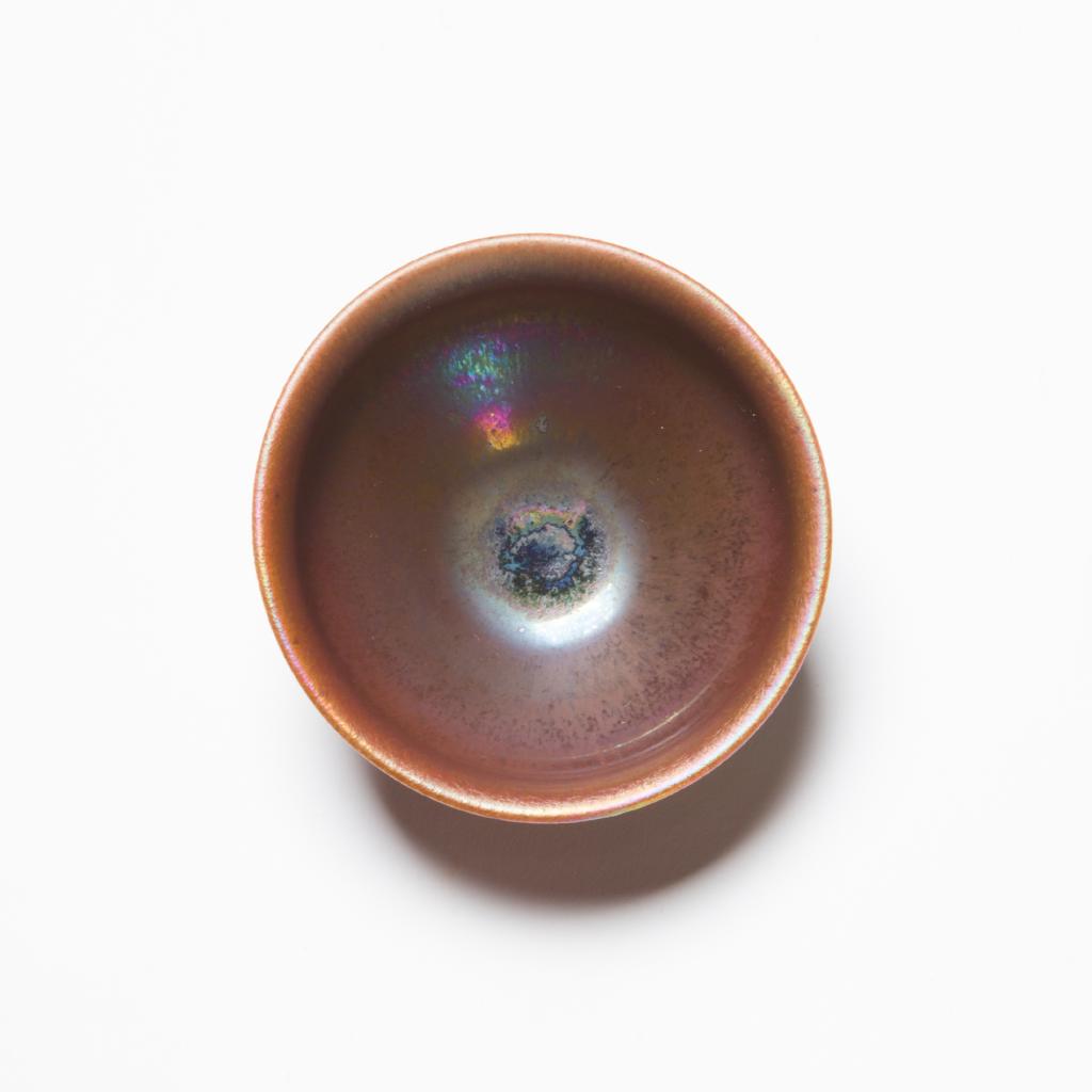 【GR8FUL D】①天目　窯変　曜変　ぐい呑　酒器　虹彩　作者不明 V 天目 窯変 曜変 ぐい呑 酒器 虹彩 作者不明
