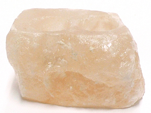 ヒマラヤ岩塩  ピンクソルト  ナチュラル型キャンドルホルダー２つ穴（洗浄済）01W画像