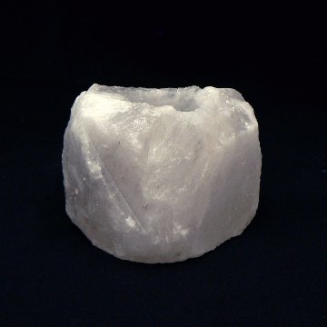 ヒマラヤ岩塩  ホワイトソルト  ナチュラル型キャンドルホルダー（洗浄済）02画像
