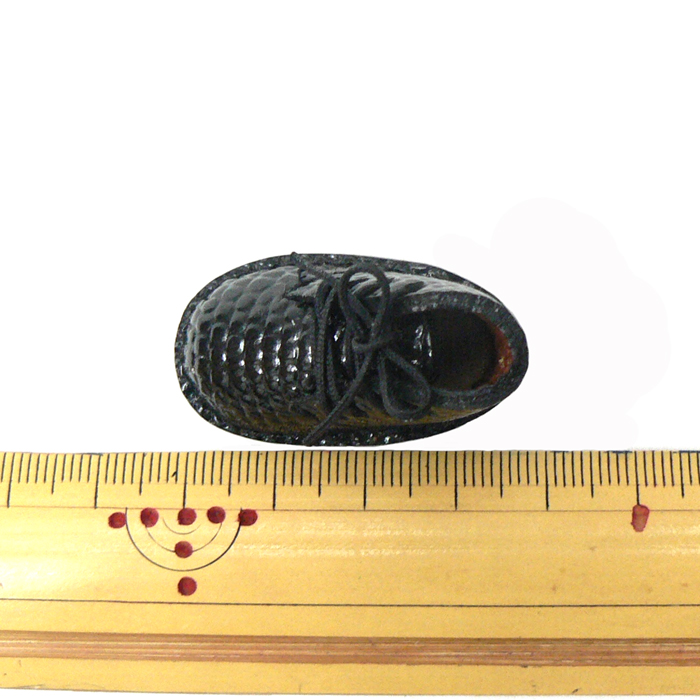 ミニ靴 ストラップ  キーホルダー   ブラックエナメル(M) 画像