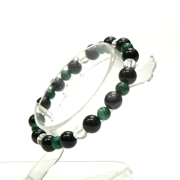  厄除け 魔除け 天然石 ブレスレット 09 (18cm) パワーストーン  の画像