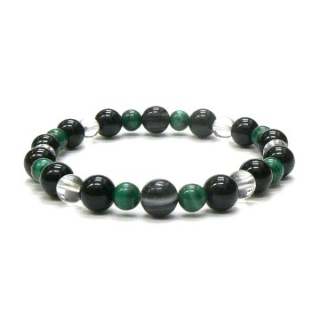  厄除け 魔除け 天然石 ブレスレット 09 (18cm) パワーストーン  の画像