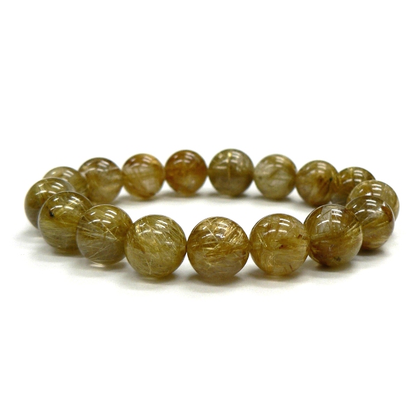 天然石 タイチンルチルクォーツ  ブレスレット  (17cm)　807の画像