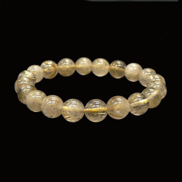 ブレスレット(ゴム・紐編み)/ルチルクォーツ｜kiraworld (キラワールド)