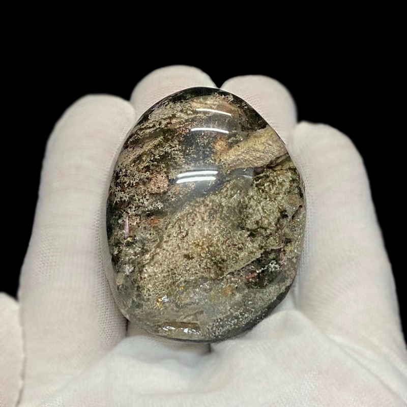 天然石  レインボー入り ガーデン水晶 庭園水晶 原石（1401）の画像