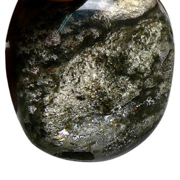 天然石  レインボー入り ガーデン水晶 庭園水晶 原石（1401）の画像