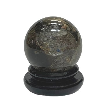 天然石 レインボー入り ガーデン水晶 庭園水晶　丸玉　（1501）の画像