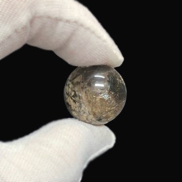 天然石 レインボー入り ガーデン水晶 庭園水晶　丸玉　（1501）の画像