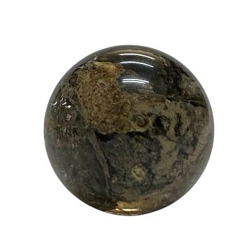 天然石 レインボー入り ガーデン水晶 庭園水晶　丸玉　（1501）の画像
