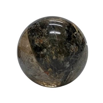 天然石 レインボー入り ガーデン水晶 庭園水晶　丸玉　（1501）の画像
