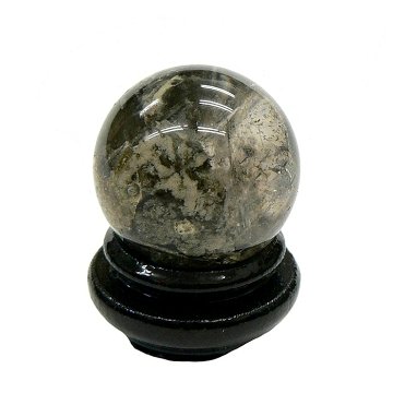 天然石  レインボー入り ガーデン水晶 丸玉　（1501）画像