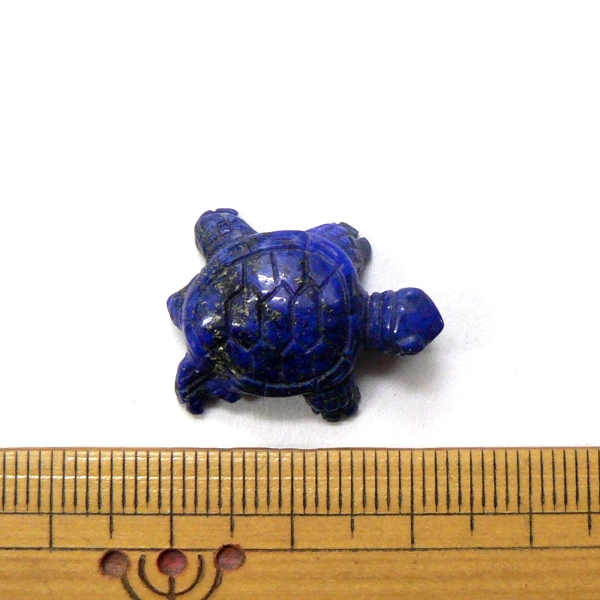 天然石  ラピスラズリ  亀の置物　3個セット画像