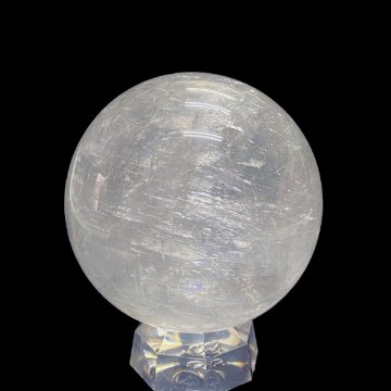 天然石 レインボー入り カルサイト丸玉 8.5cm（1201） | kiraworld 