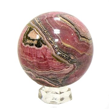 天然石 インカローズ ロードクロサイト 丸玉（7.2cm） 892画像