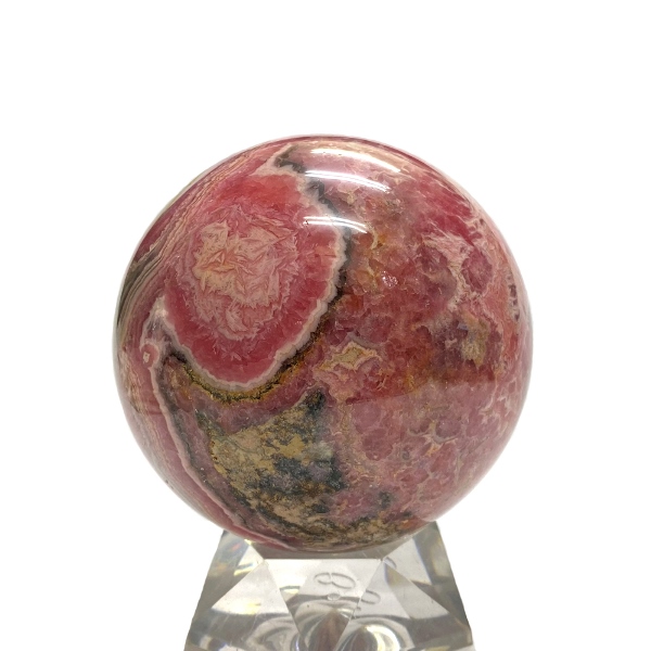 天然石 インカローズ ロードクロサイト 丸玉（9.5cm）893画像