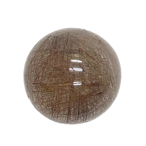 天然石 ルチルクォーツ 丸玉 3.3cm (1201)画像