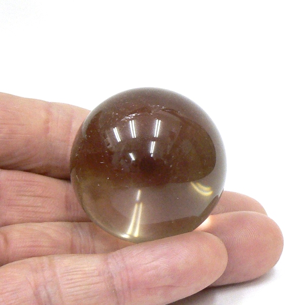 天然石  シトリン  (黄水晶)  丸玉  台座付  1601の画像