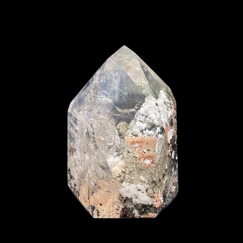 天然石  レインボー入り  ガーデン水晶  六角柱（1201）の画像