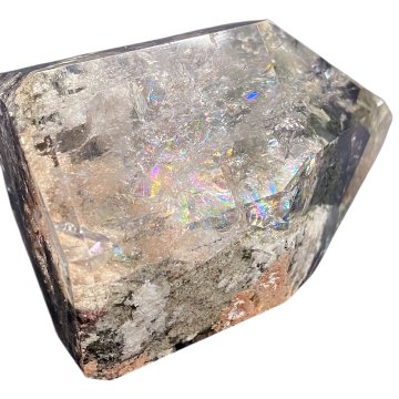 天然石  レインボー入り  ガーデン水晶  六角柱（1201）の画像