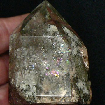 天然石  レインボー入り  ガーデン水晶（1201）画像
