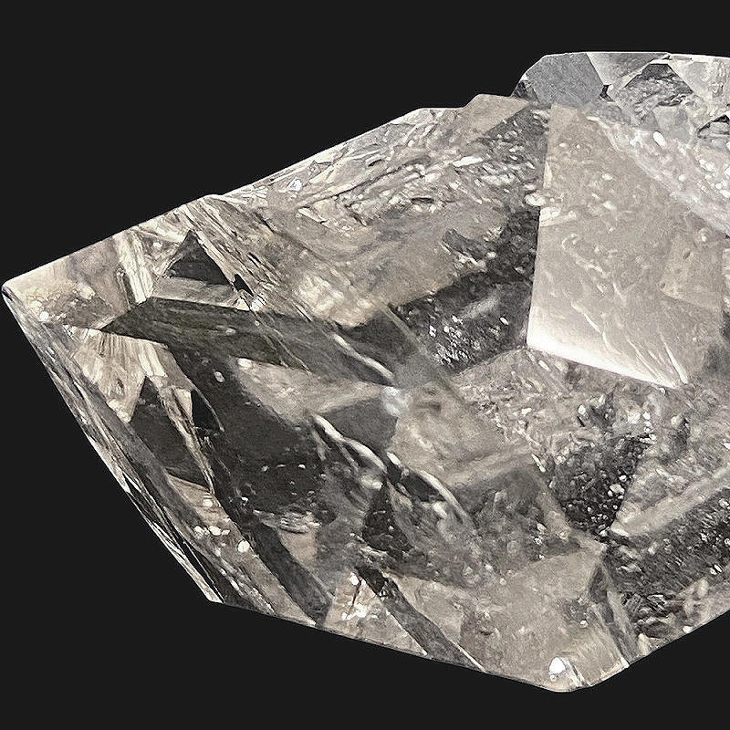 天然石 虹入り ハーキマー水晶 ハーキマーダイヤモンド 原石  (1201)の画像