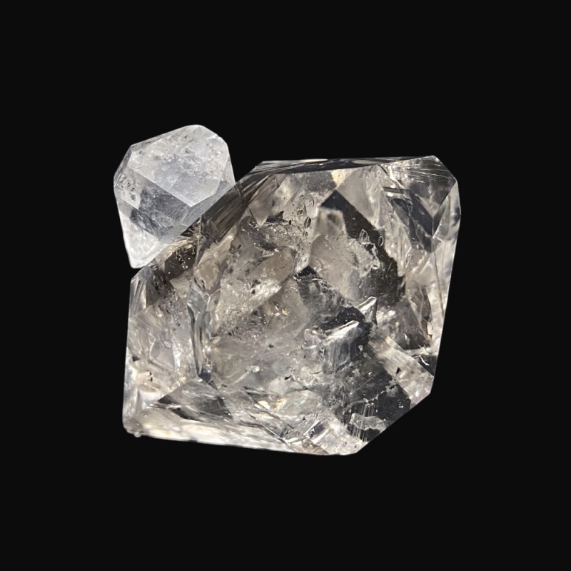 天然石 虹入り ハーキマー水晶 ハーキマーダイヤモンド 原石  (1201)の画像