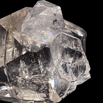 天然石 虹入り ハーキマー水晶 ハーキマーダイヤモンド 原石  (1201)の画像