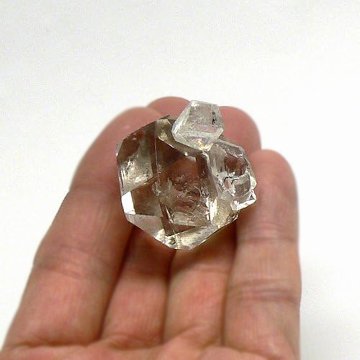 天然石 虹入り ハーキマー水晶 ハーキマーダイヤモンド 原石  (1201)の画像