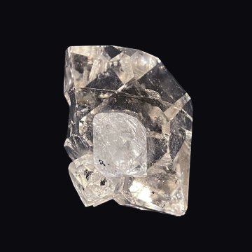 天然石 虹入り ハーキマー水晶 ハーキマーダイヤモンド 原石  (1201)の画像