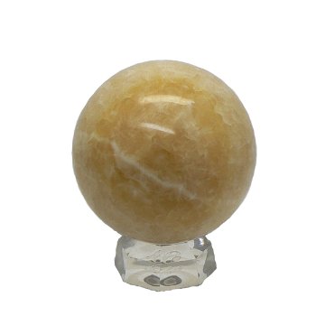 天然石 オレンジカルサイト 丸玉  9cm（1401）画像