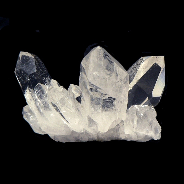 天然石 レインボー入り 水晶 クラスター  (901) 水晶原石の画像