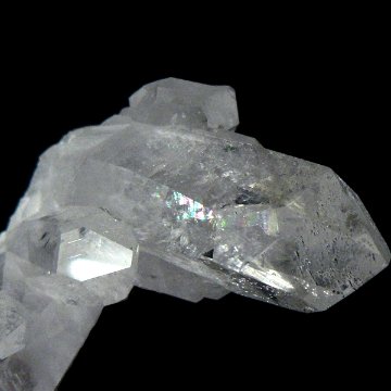 天然石 レインボー入り 水晶 クラスター  (901) 水晶原石の画像